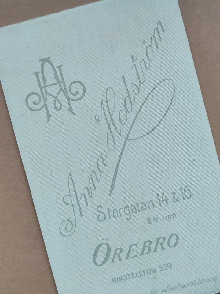 Anna Wilhelmina Hedström, Wolna, przedsiębiorcza