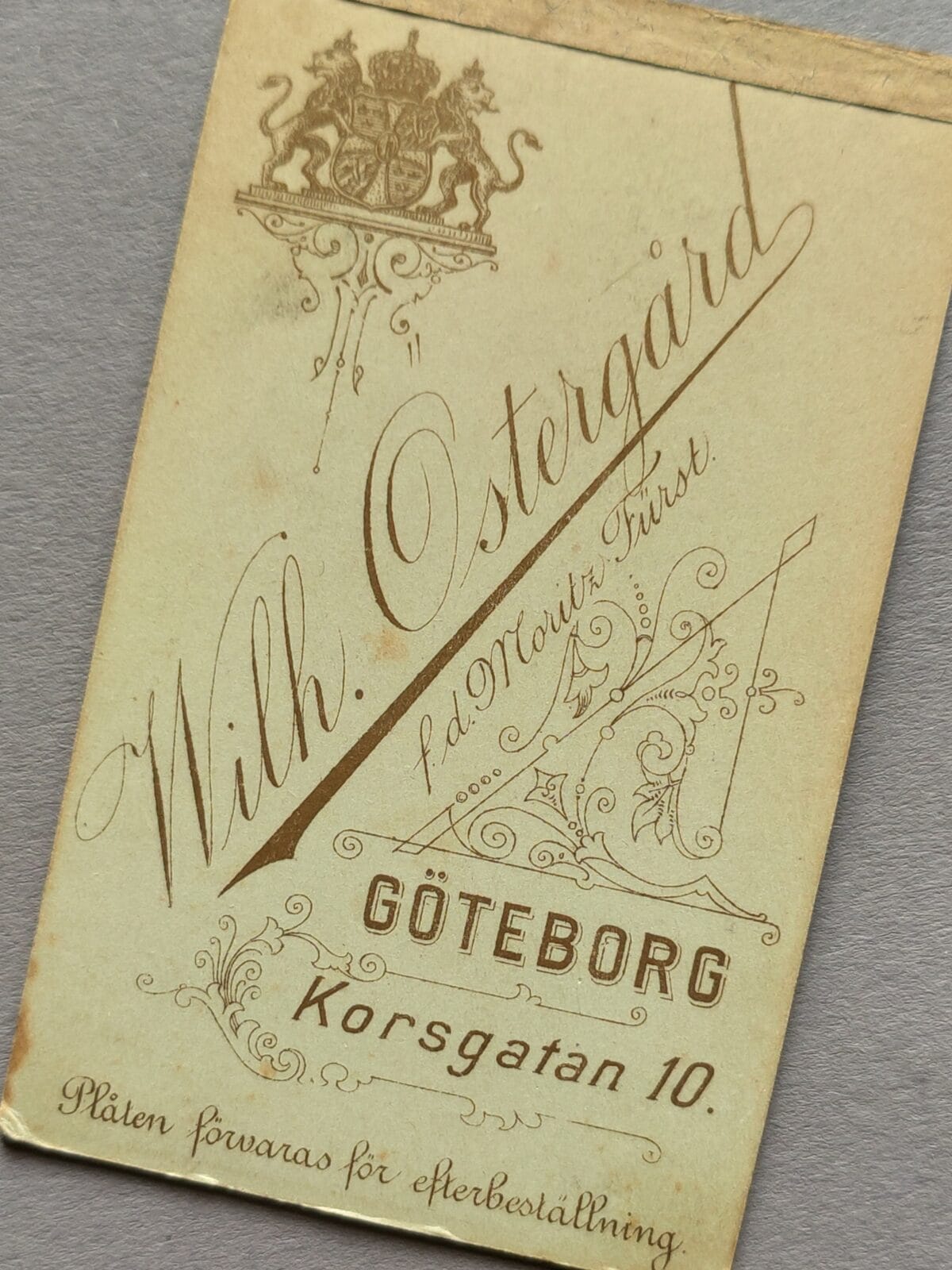 Östergård Fürst, Dawniej Moritz Fürst