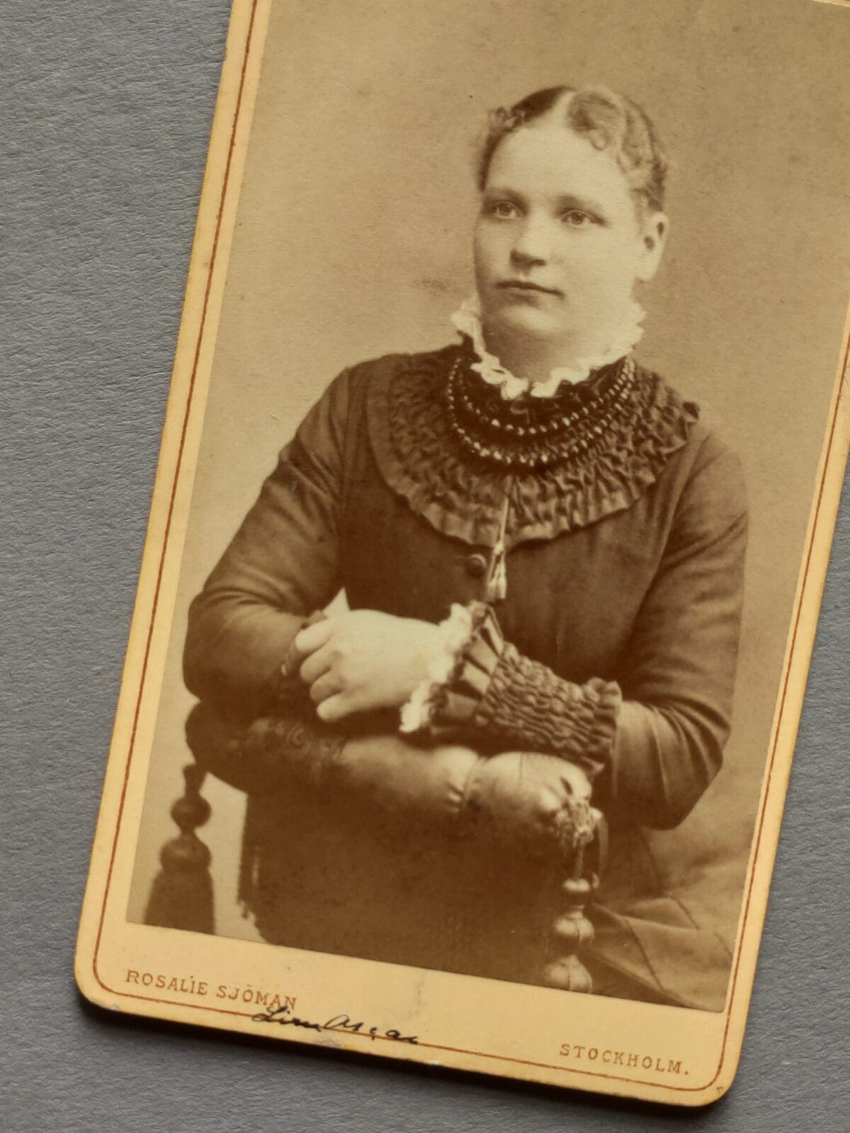 Rosalie Sjöman fotografka, Jedna z pierwszych fotografek