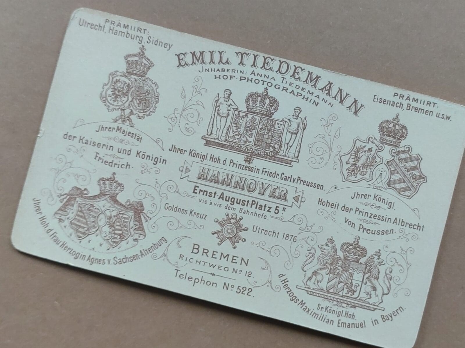 Anna Tiedemann, Atelier po mężu