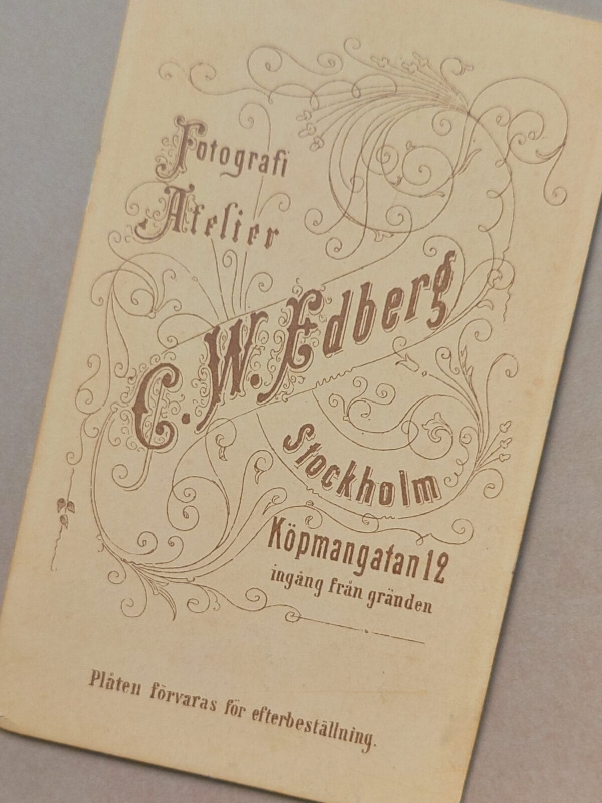 Edberg Stockholm, Charlotta Wilhelmina Edberg